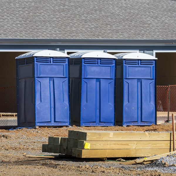 how often are the portable toilets cleaned and serviced during a rental period in Briarcliff